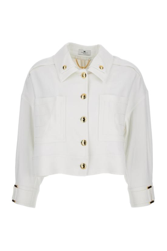 26SS 엘리자베타프랜치 자켓 GB00561E2360 White - ELISABETTA FRANCHI