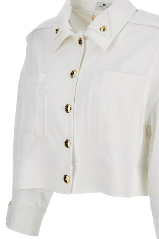 26SS 엘리자베타프랜치 자켓 GB00561E2360 White - ELISABETTA FRANCHI
