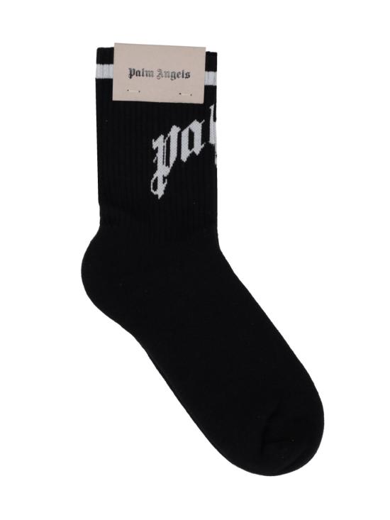 26FW 팜앤젤스 양말 PWRA00AF25FAB001 1003 BLACK OFF WHITE