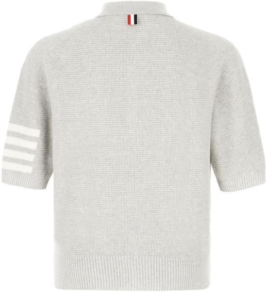 26SS 톰브라운 린넨 코튼 4바 릴렉스핏 폴로셔츠 MKP125A Y6011 065 GREY DOM - THOM BROWNE