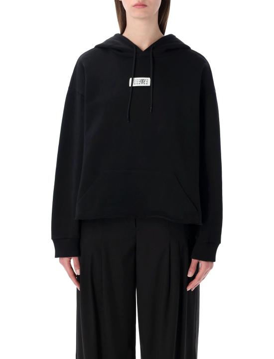 26SS MM6 메종마르지엘라 후드 티셔츠 S52GU0235M25025 900 BLACK