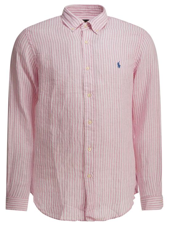 26SS 폴로 랄프로렌 셔츠 710982143500 5137B PINK WHITE