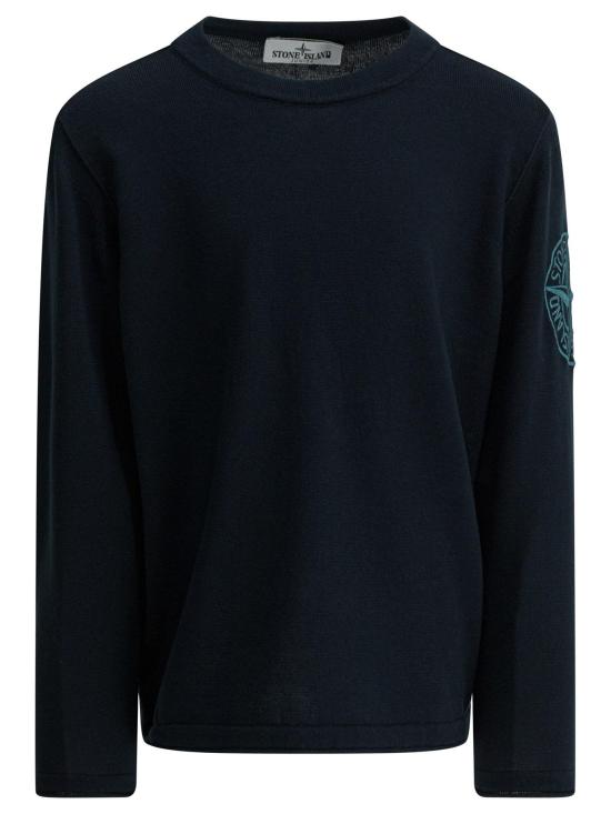 26SS [키즈] 스톤 아일랜드 캐시미어 니트 5100012 S00B2V0020 BLUE