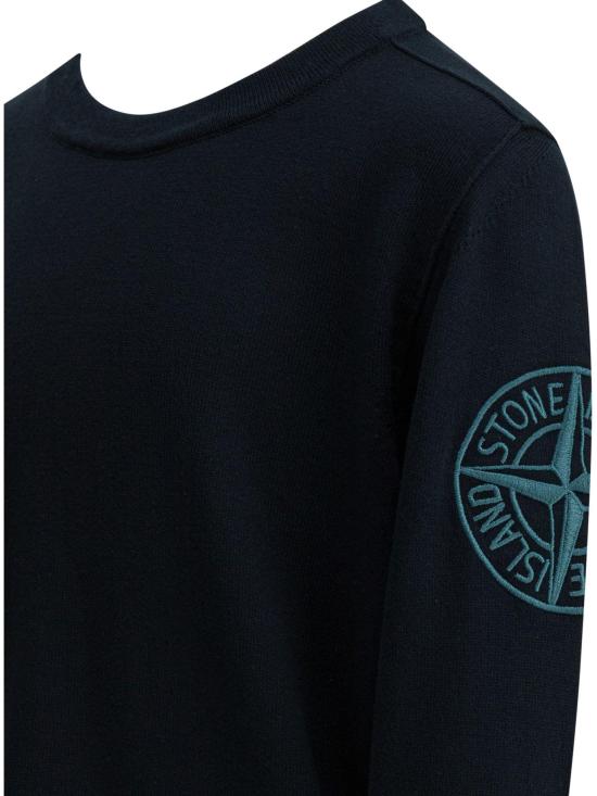 26SS [키즈] 스톤 아일랜드 캐시미어 니트 5100012 S00B2V0020 BLUE - STONE ISLAND