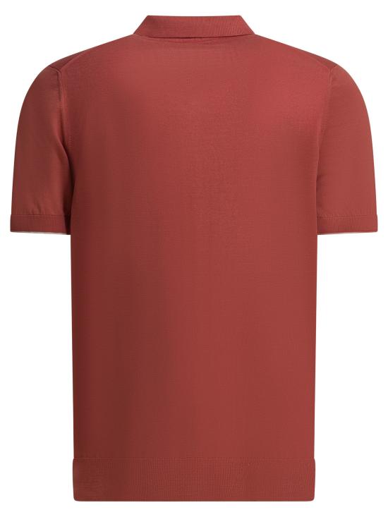 26SS 브루넬로 쿠치넬리 폴로 티셔츠 M29800145CIJ11 Red - BRUNELLO CUCINELLI