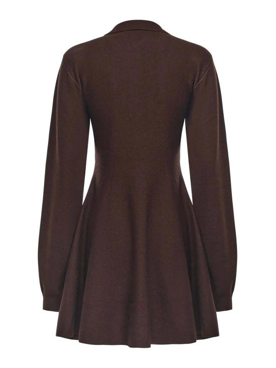 27SS 로테이트 바이 크리스텐슨 폴로 티셔츠 1154881667 Brown - ROTATE BY BIRGERCHRISTENSEN