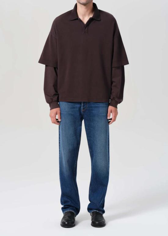  에이골디 데님 팬츠 아골드 90년대 스타일 미드라이즈 루즈핏 32인치 진 (게시글)