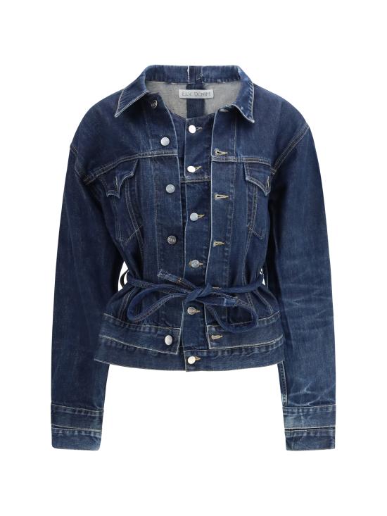 26SS 이엘브이 데님 자켓 301220103 MIDBLUE