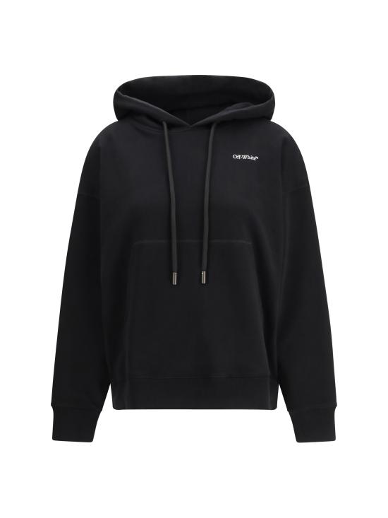 26SS 오프화이트 후드 티셔츠 2BB06DS26FLE001 W003 BLACK