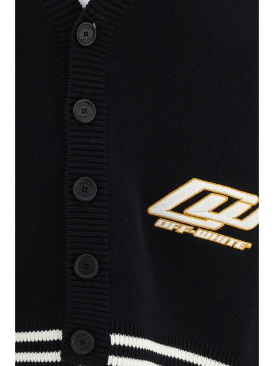 26SS 오프화이트 스웨터 44MHB019S26K002001 0001 BLACK - OFF WHITE