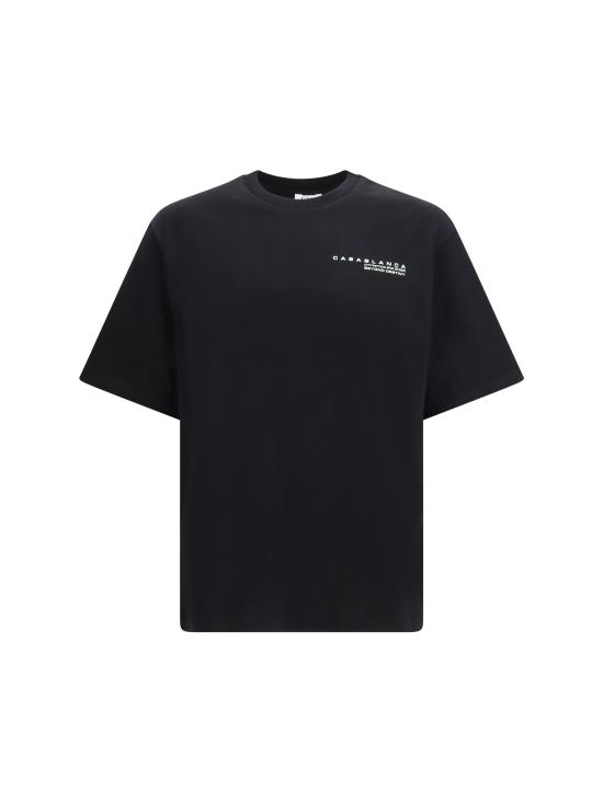 26SS 카사블랑카 반팔 티셔츠 MSP26JTS04406 BLACK