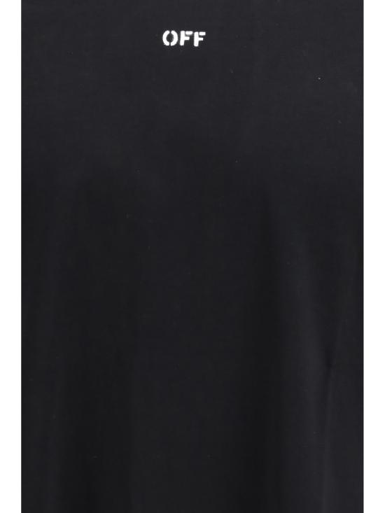 26SS 오프화이트 반팔 티셔츠 44MAA120S26J004001 0001 BLACK - OFF WHITE