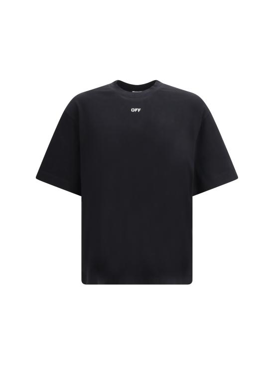 26SS 오프화이트 반팔 티셔츠 44MAA120S26J004001 0001 BLACK
