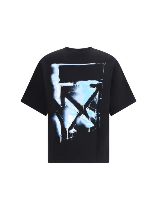 26SS 오프화이트 반팔 티셔츠 44MAA120S26J00I001 0001 BLACK - OFF WHITE