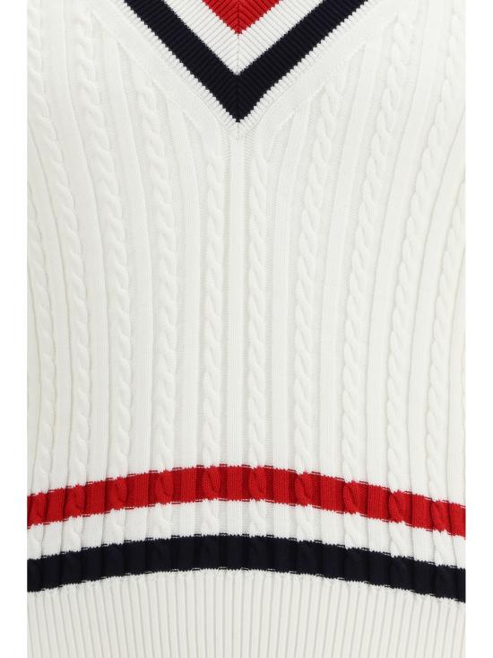 26SS 톰브라운 스웨터 MKA581AY3014 100 WHITE - THOM BROWNE