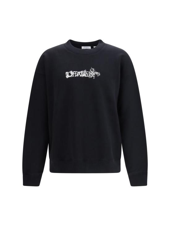 26SS 오프화이트 후드 티셔츠 44MBA054S26F002001 0001 BLACK