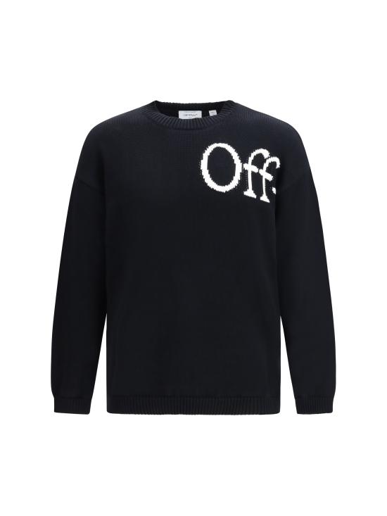 26SS 오프화이트 스웨터 44MHE20QS26K001001 0001 BLACK