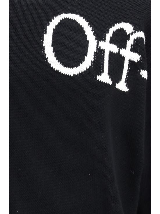 26SS 오프화이트 스웨터 44MHE20QS26K001001 0001 BLACK - OFF WHITE