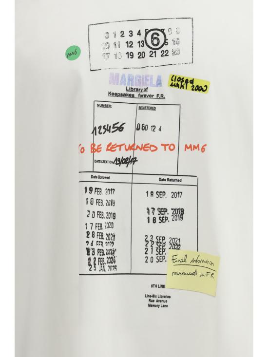26SS MM6 메종마르지엘라 반팔 티셔츠 SH0GC0070M20170 101 WHITE - MM6 MAISON MARGIELA