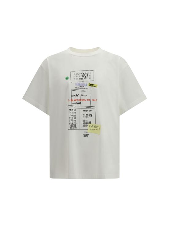 26SS MM6 메종마르지엘라 반팔 티셔츠 SH0GC0070M20170 101 WHITE