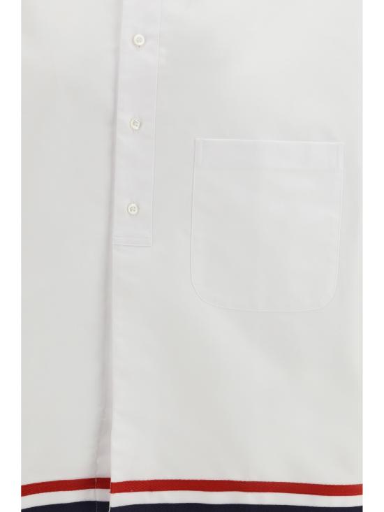 26SS 톰브라운 긴팔 셔츠 MWL434CF0313 100 WHITE - THOM BROWNE