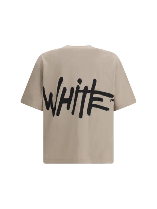 26SS 오프화이트 반팔 티셔츠 44MAA120S26J00T250 2050 BEIGE - OFF WHITE