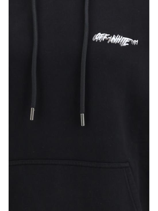 26SS 오프화이트 후드 티셔츠 44MBB085S26F00L001 0001 BLACK - OFF WHITE