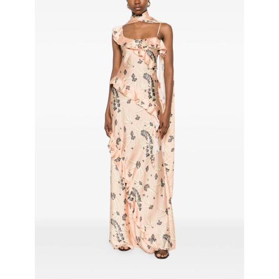 26SS 시에드레스 롱 원피스 WRS26DR01 MONICA CORAL ORANGE - SIEDRES