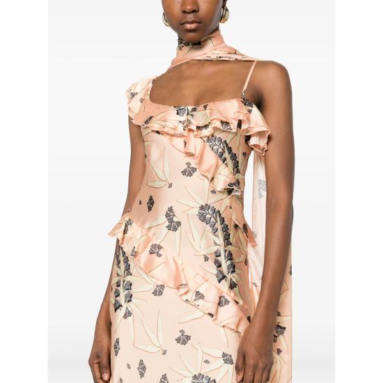 26SS 시에드레스 롱 원피스 WRS26DR01 MONICA CORAL ORANGE - SIEDRES