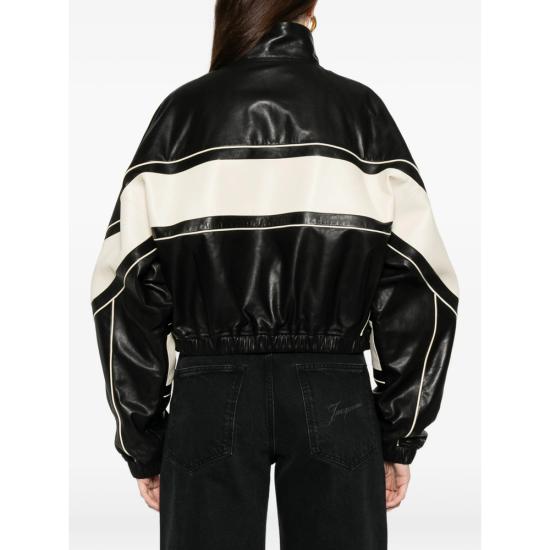 26SS 아미리 가죽 자켓 AWOUJA1003 BLACK BLACK WHITE - AMIRI