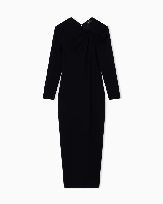 26SS 엠포리오 아르마니 미디 원피스 EW002783 AF12303 UC001 Black