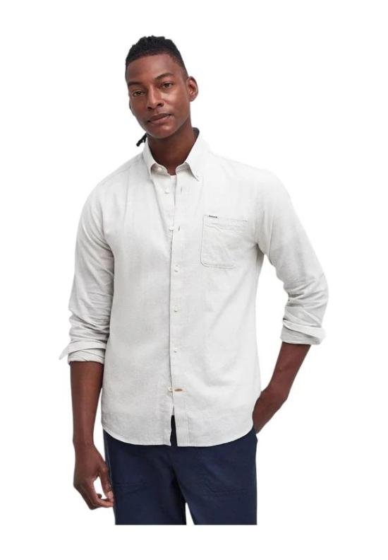26SS 바버 긴팔 셔츠 MSH5090 MSH WH11 White - BARBOUR
