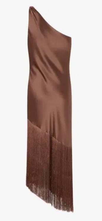 26SS 핑코 미디 원피스 106352A33D L50 Marrone ghianda - PINKO