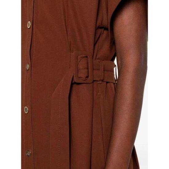 26SS 핑코 미디 원피스 106309A2ER L78 Marrone terra x piante - PINKO