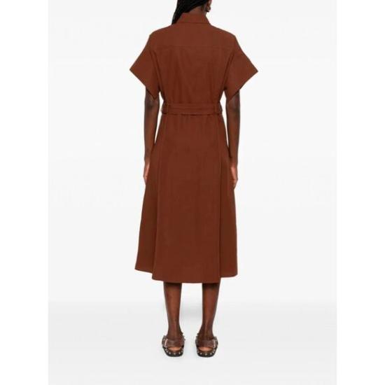 26SS 핑코 미디 원피스 106309A2ER L78 Marrone terra x piante - PINKO