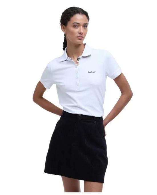 26SS 바버 폴로 티셔츠 LML0634 LML WH33 White hessian - BARBOUR