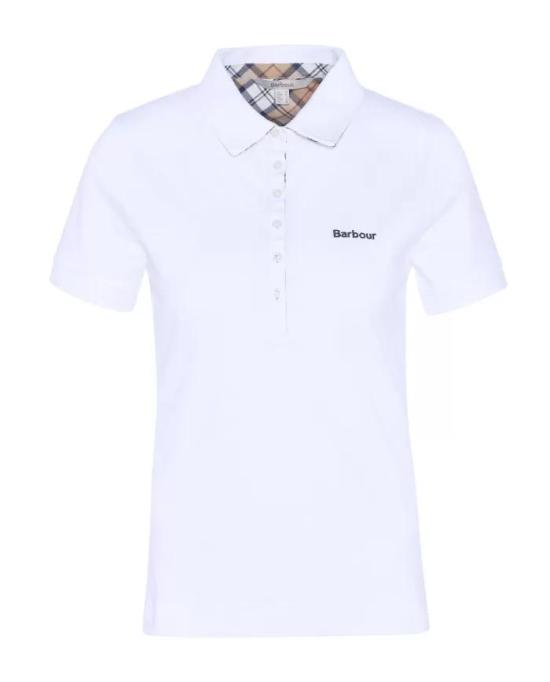 26SS 바버 폴로 티셔츠 LML0634 LML WH33 White hessian