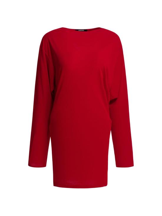 26SS 자크뮈스 미디 원피스 DRW00823AJ00253 470 Red - JACQUEMUS