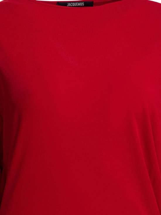 26SS 자크뮈스 미디 원피스 DRW00823AJ00253 470 Red - JACQUEMUS