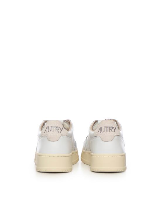 26SS 오트리 메달리스트 로우 레더 스니커즈 AULW SW02 WHITE SILVER - AUTRY