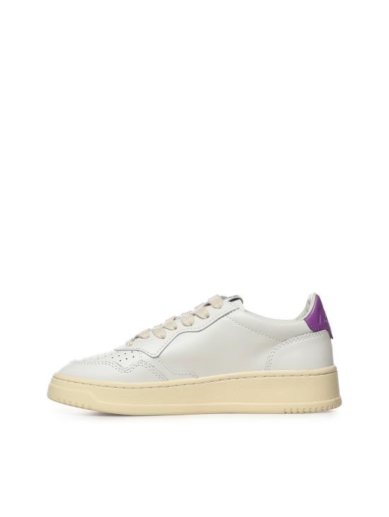 26SS 오트리 메달리스트 로우 레더 스니커즈 AULW LL08 WHT DBERRY - AUTRY