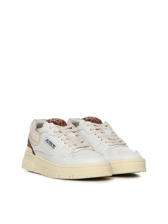 26SS 오트리 CLC 로우탑 레더 스니커즈 ROLW UV01 White leopard - AUTRY