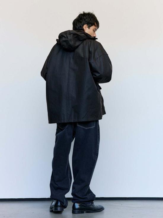  카미엘 포트젠스 자켓 Camiel Fortgens 브라운 왁스 코튼 아웃도어 헌팅 재킷 - CAMIEL FORTGENS