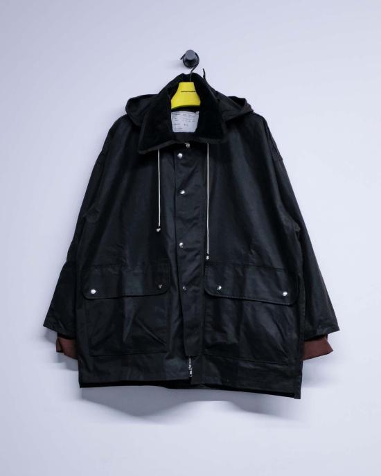  카미엘 포트젠스 자켓 Camiel Fortgens 브라운 왁스 코튼 아웃도어 헌팅 재킷 - CAMIEL FORTGENS