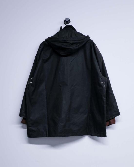  카미엘 포트젠스 자켓 Camiel Fortgens 브라운 왁스 코튼 아웃도어 헌팅 재킷 - CAMIEL FORTGENS