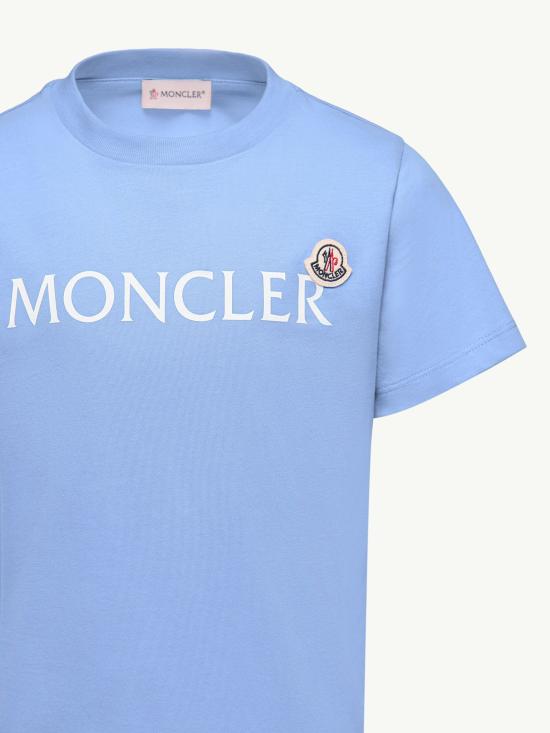26SS [키즈] 몽클레어 티셔츠 L19548C0001089AFV 70G Clear Blue - MONCLER
