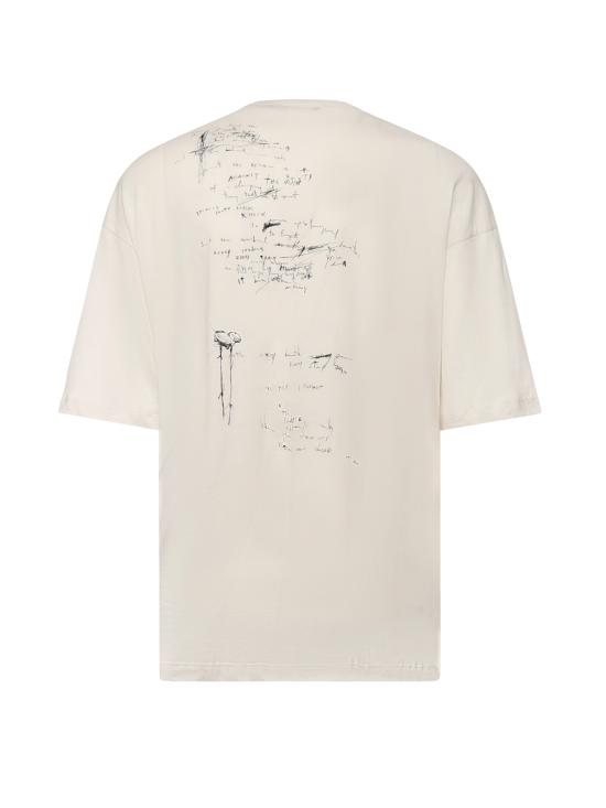 26SS 앤 드뮐미스터 반팔 티셔츠 B0013826 FA206003 White - ANN DEMEULEMEESTER