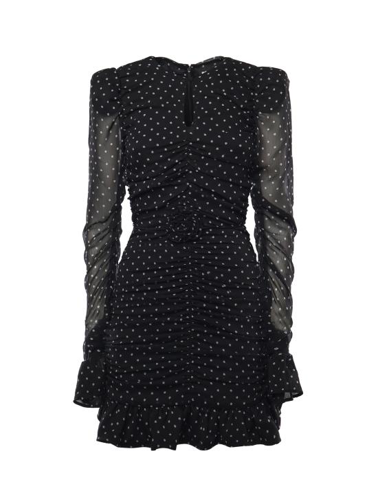 26SS 로테이트 숏 원피스 115224 000 BLACK COMB