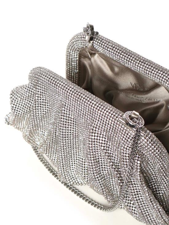 26SS 베네데따부르치케스 클러치/파우치 0011 019 CRYSTAL ON SILVER - BENEDETTA BRUZZICHES