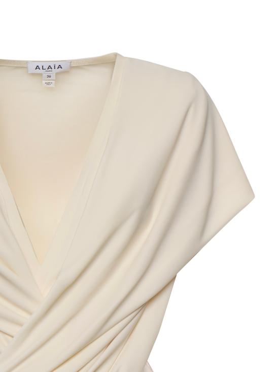 26SS 알라이아 바디수트 티셔츠 AA9B0426J090C 160 White - ALAIA